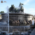 Famouse Design Metal statue Bronze sculpture Gefion Trevi Fountain For Garden
